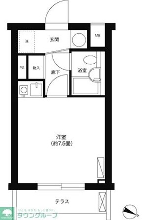 コスモリード駒沢大学の物件間取画像